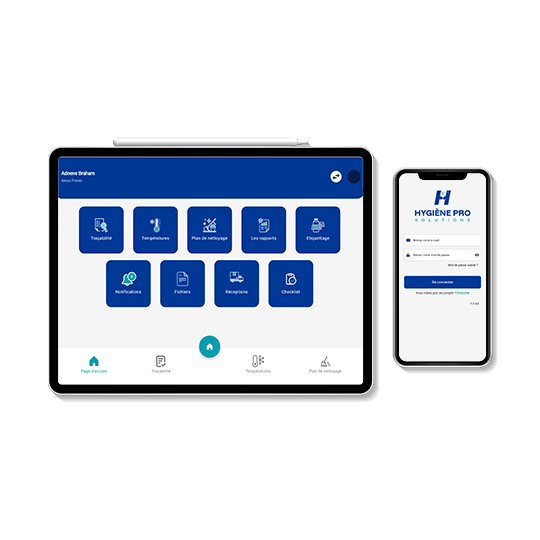 Application haccp pour tablette et mobile Française - Hygiène Pro Solutions