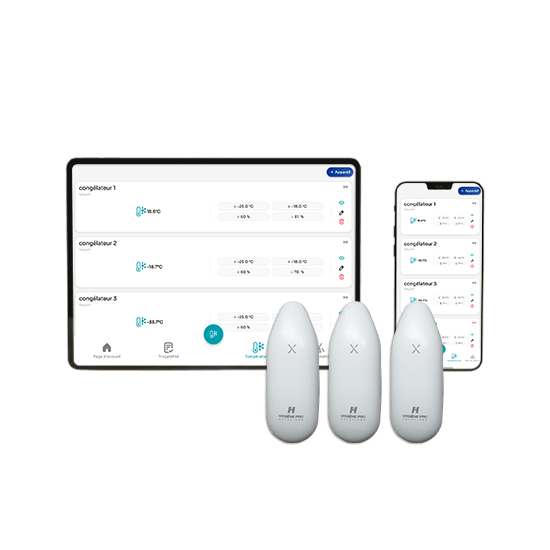 Application haccp suivie de température pour tablette et mobile Française - Hygiène Pro Solutions